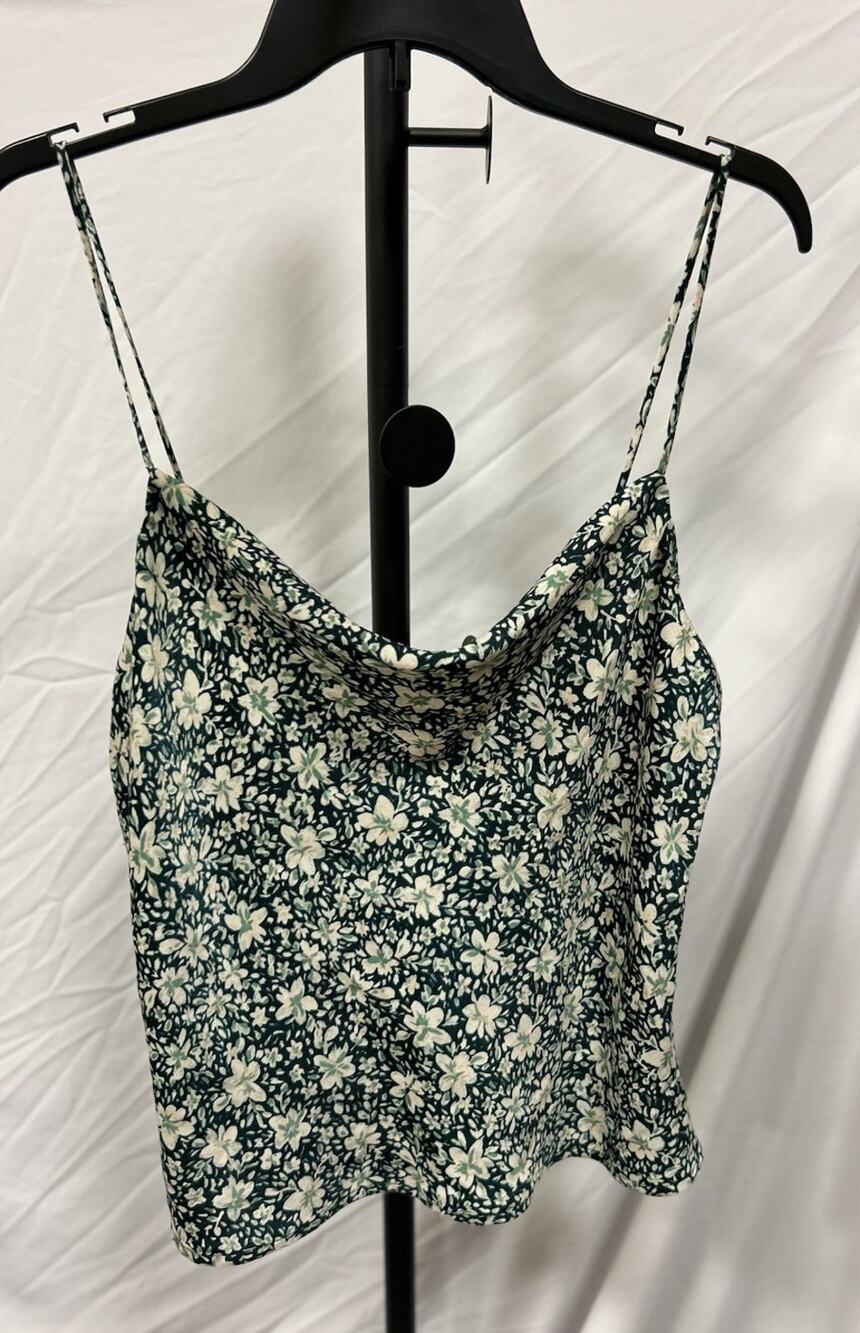 NEW Gentle Fawn Marrick Palm Ditsy Floral Sleeveless Tank Camisole Size L